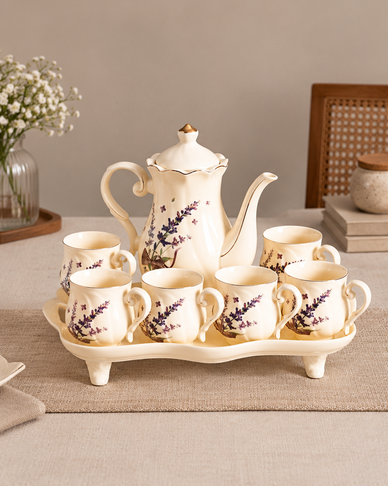 Lavender Garden Heritage - 8 Piece Tea Set