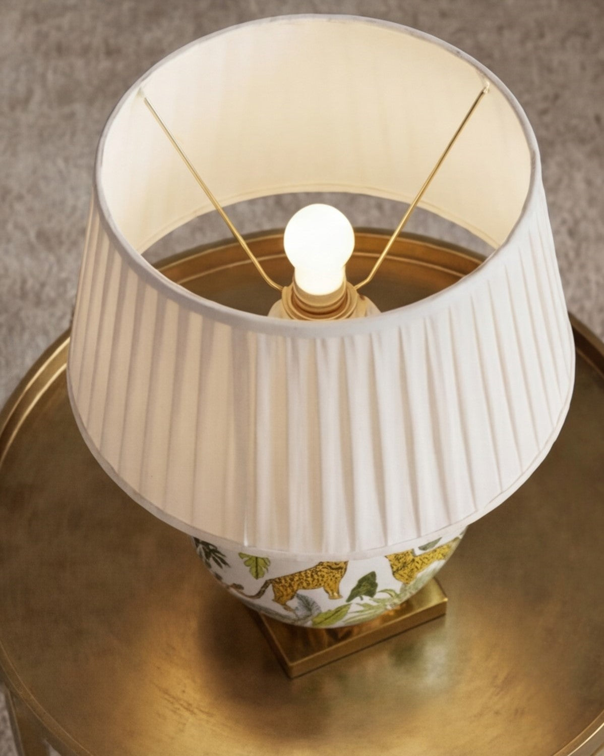 Leopard Print Ceramic Table Lamp 