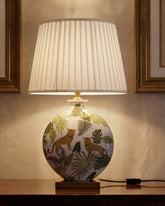 Leopard Print Ceramic Table Lamp 