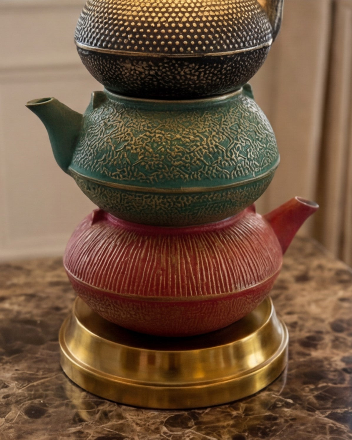 Teapot Cast Iron Table Lamp 