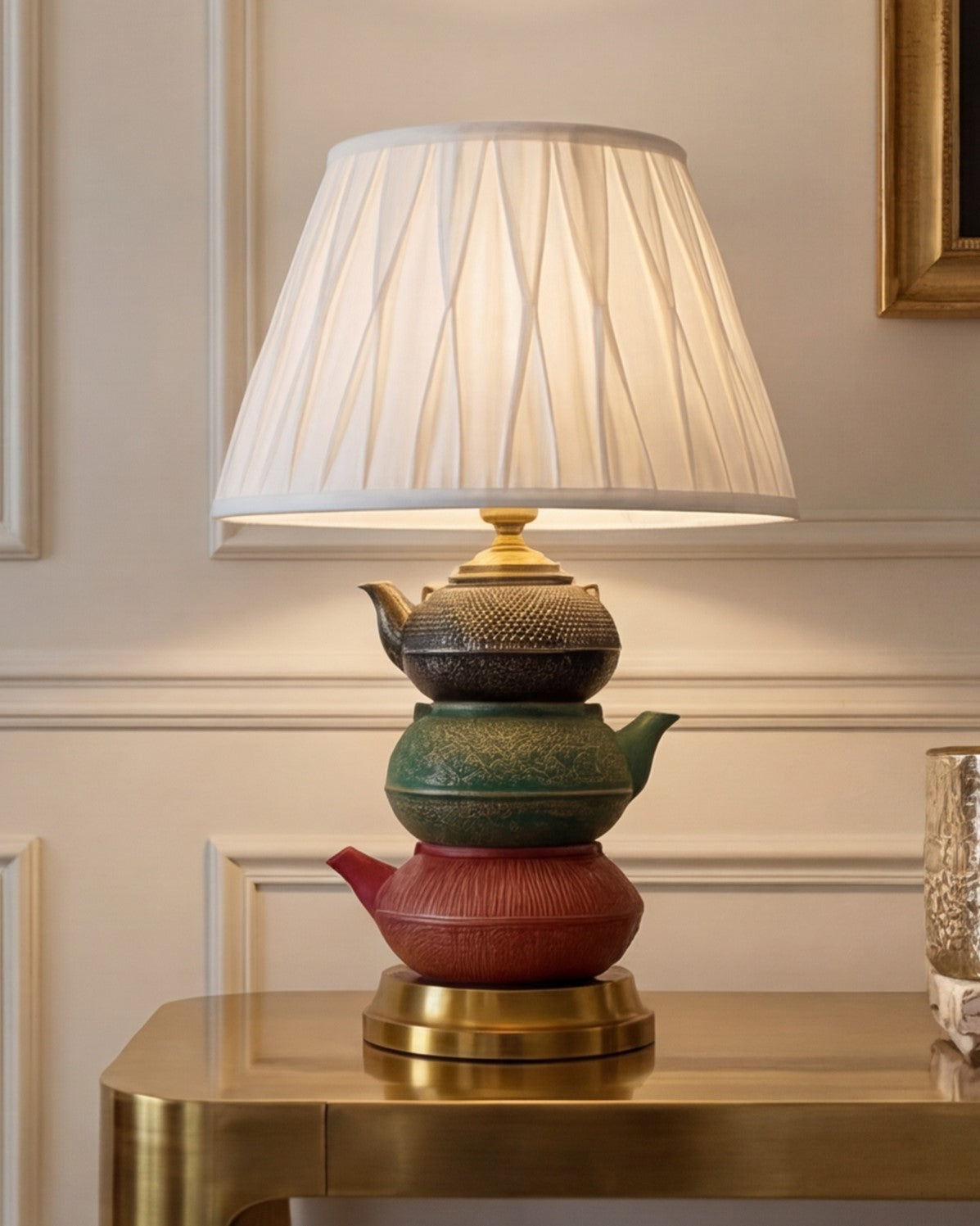 Teapot Cast Iron Table Lamp 