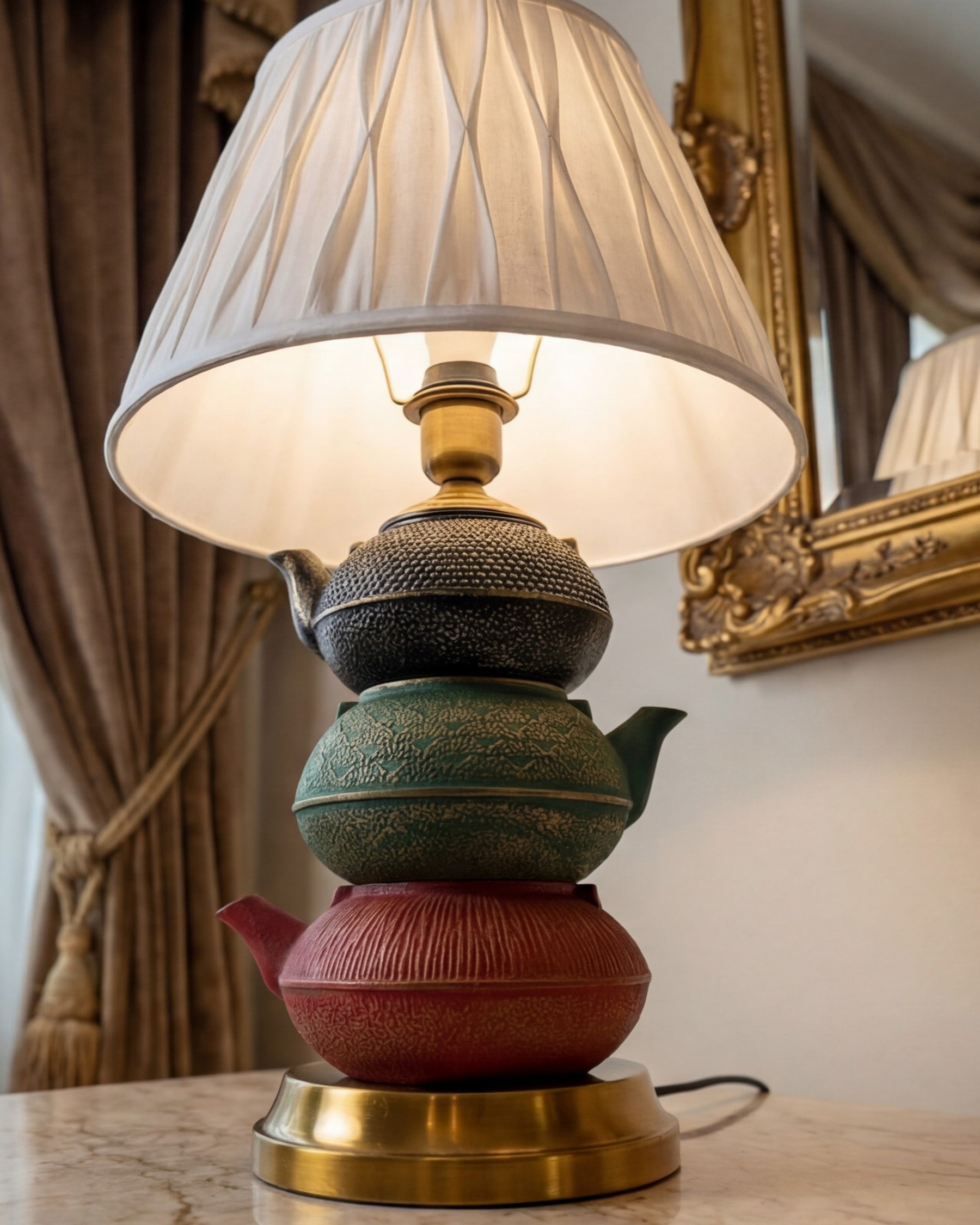 Teapot Cast Iron Table Lamp 