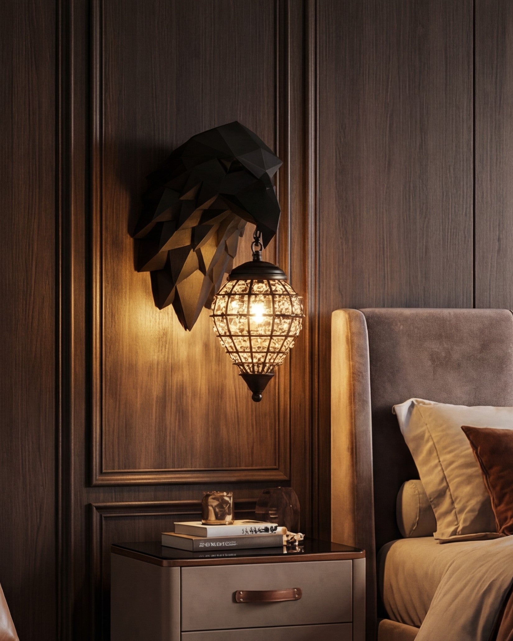 Eagle Head Wall Light 