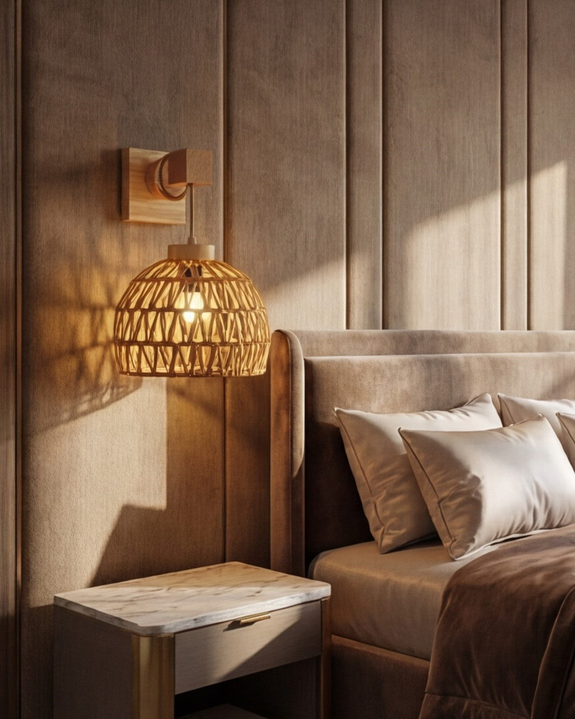 Woven Dome Wall Light 