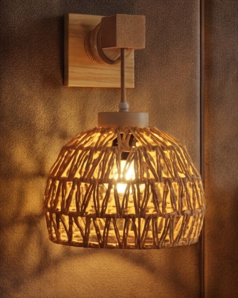 Woven Dome Wall Light 