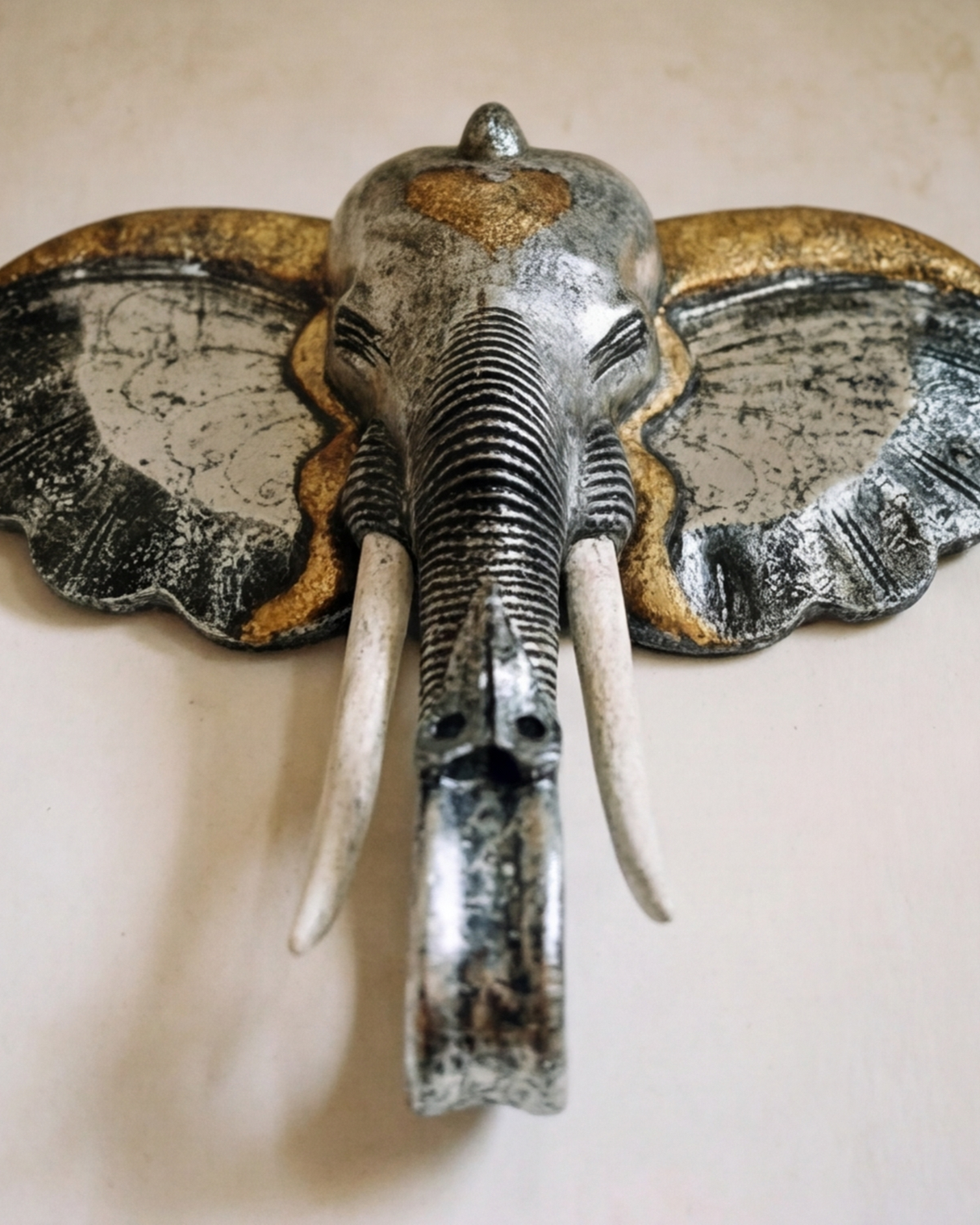 Royal Elephant Head Wall Mount 