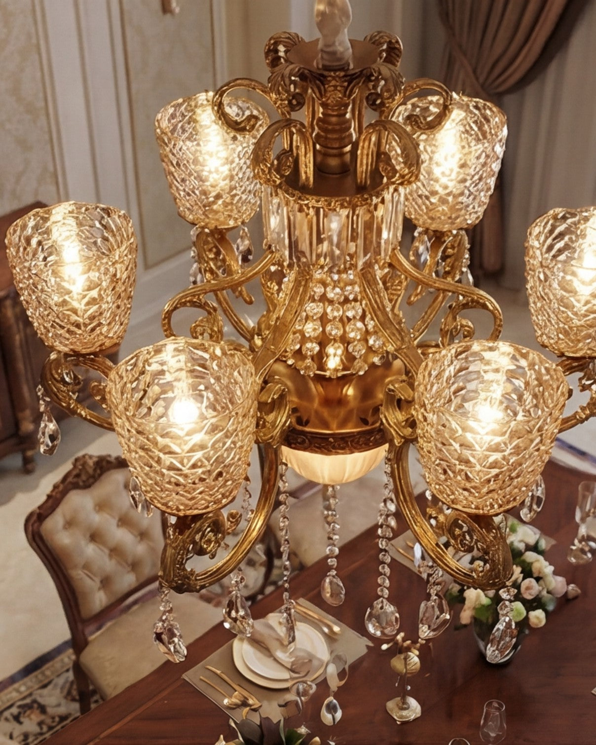 Imperial Verossa Grand Chandelier - 6 Bulb 