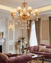 Royal Elysian Crystal Chandelier - 8 Bulb 