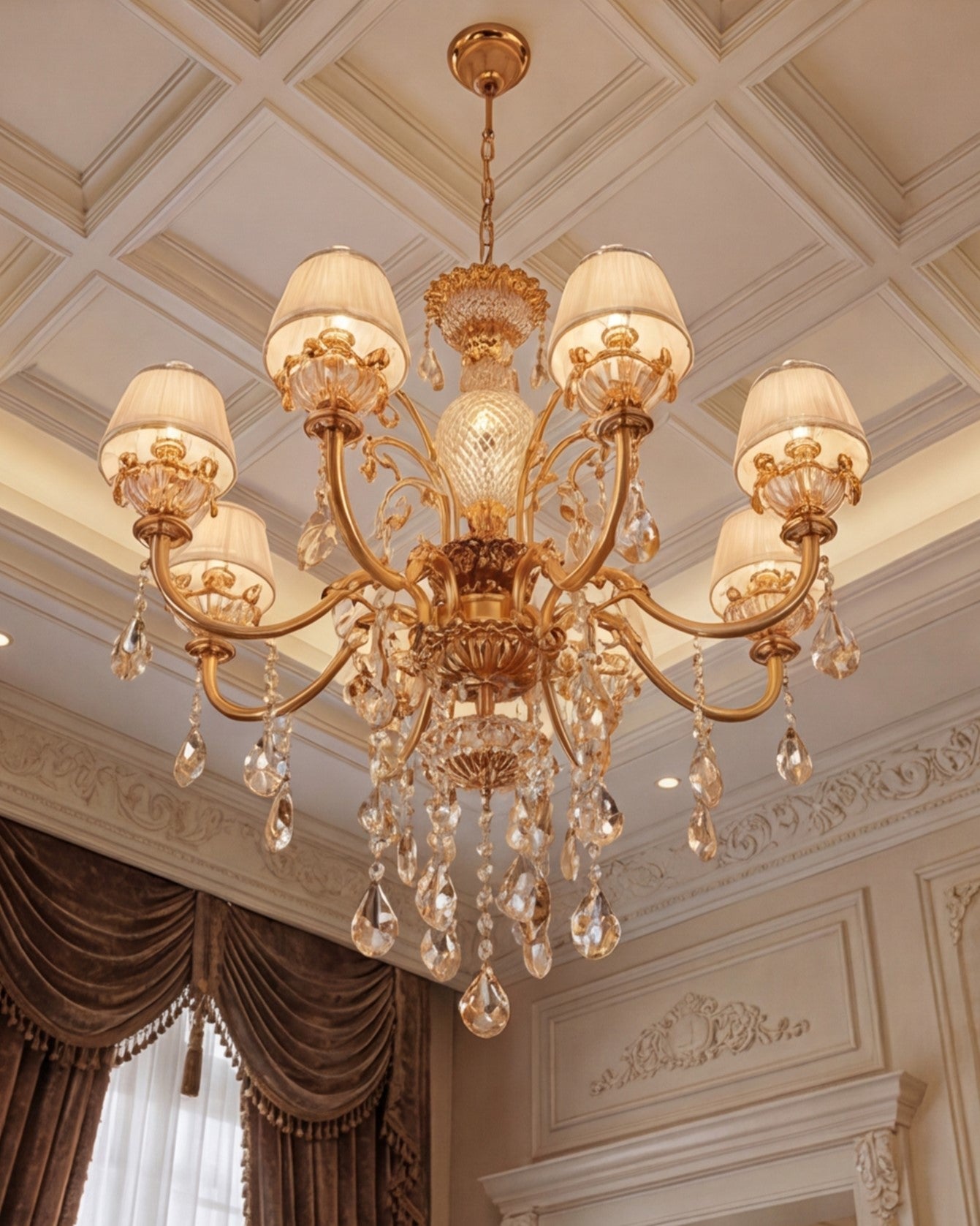 Royal Elysian Crystal Chandelier - 8 Bulb 