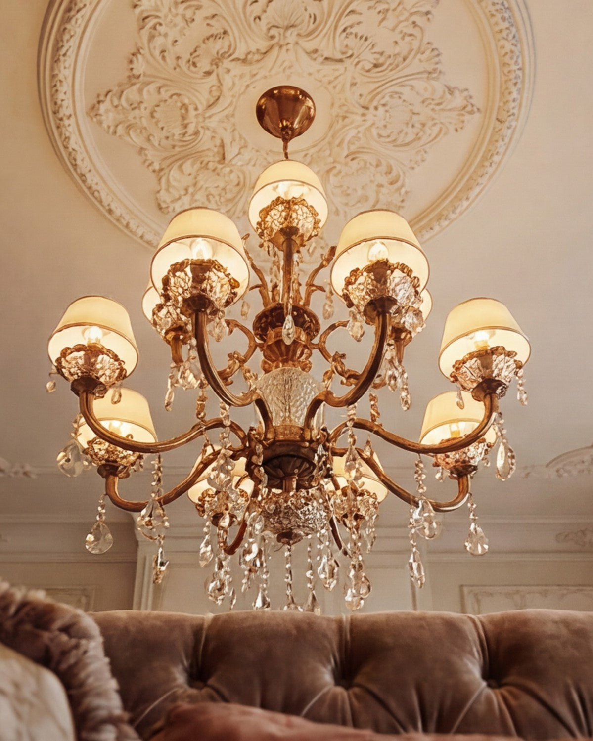 Royal Elysian Crystal Chandelier - 12 Bulb 