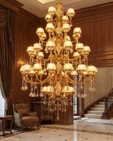 Royal Elysian Crystal Chandelier - 45 Bulb 