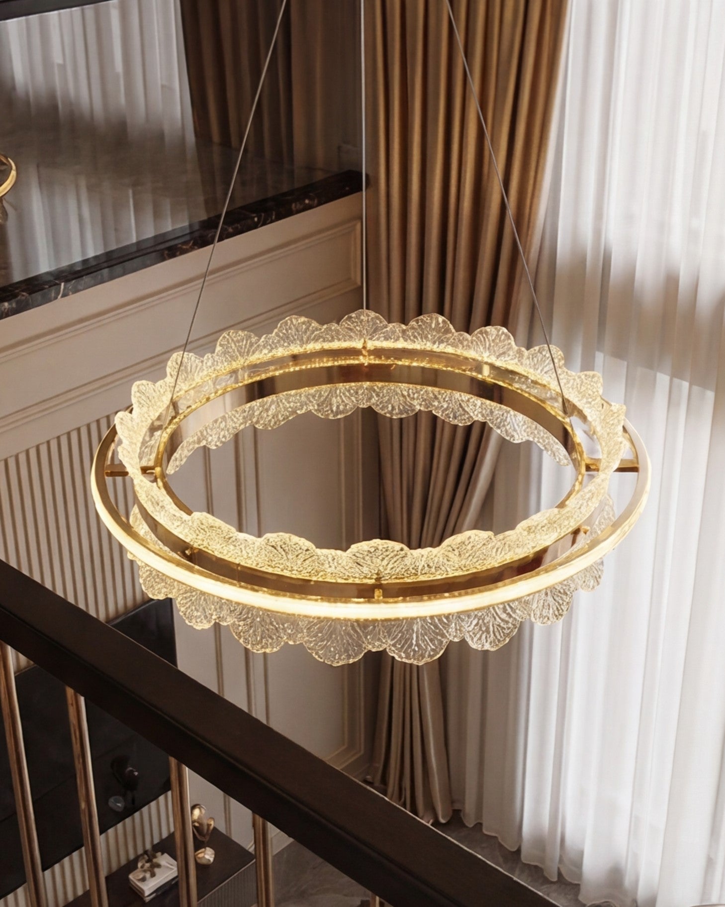 Verdantia Halo Crystal Chandelier 