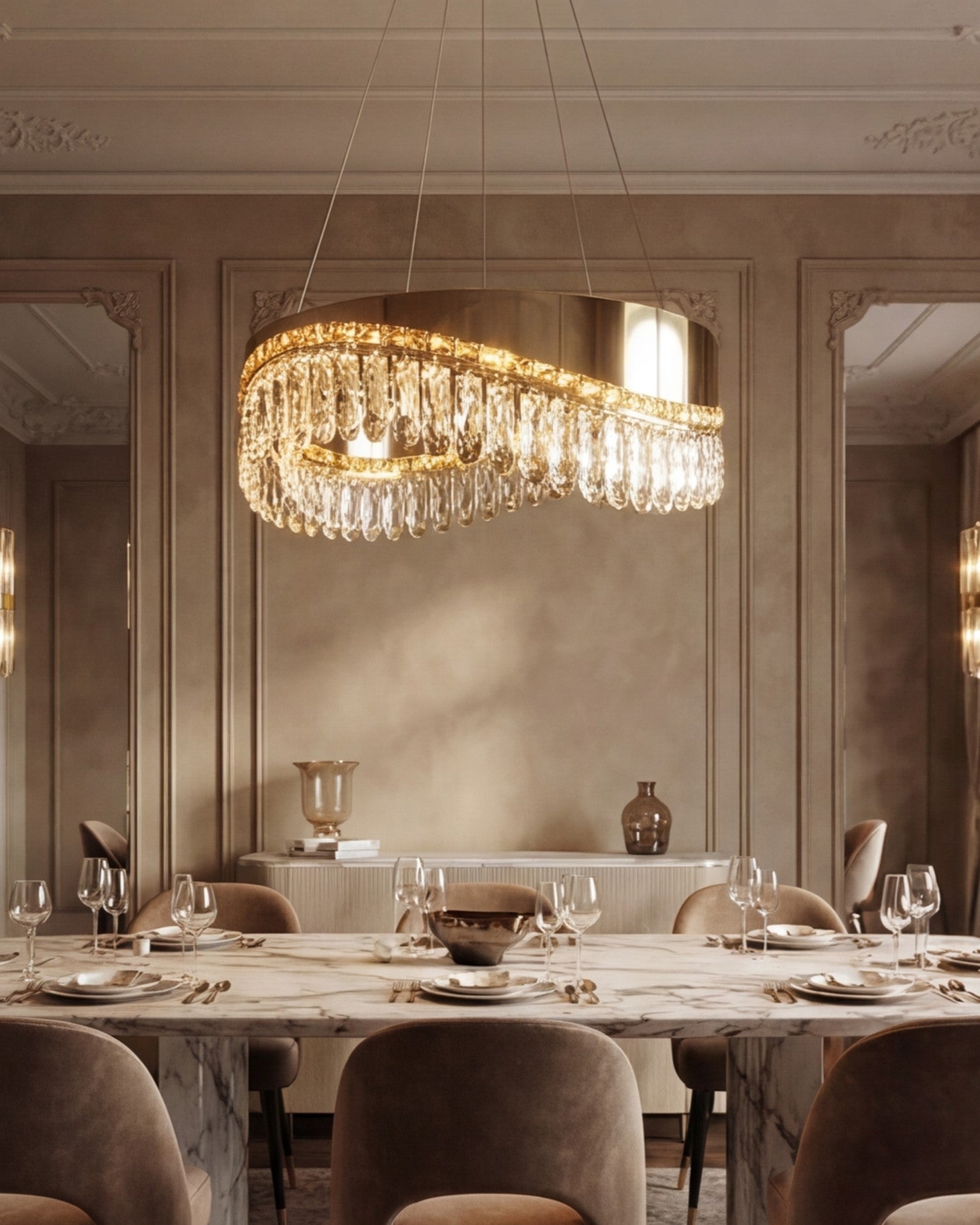 Gildora Veil Crystal Chandelier 