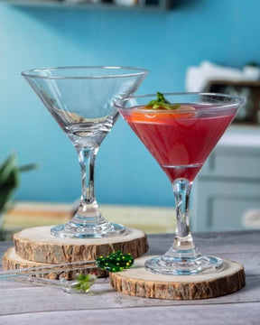  Vine Martini wine Glasses - Set of 6 - The Decor Kart 