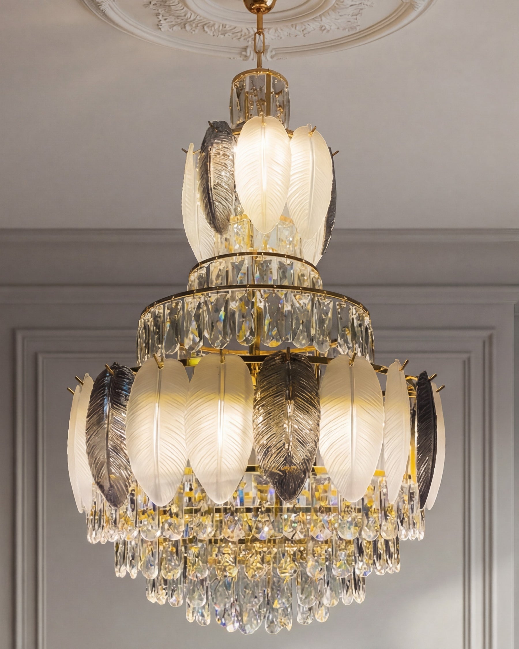 Verdant Crown Crystal Chandelier 