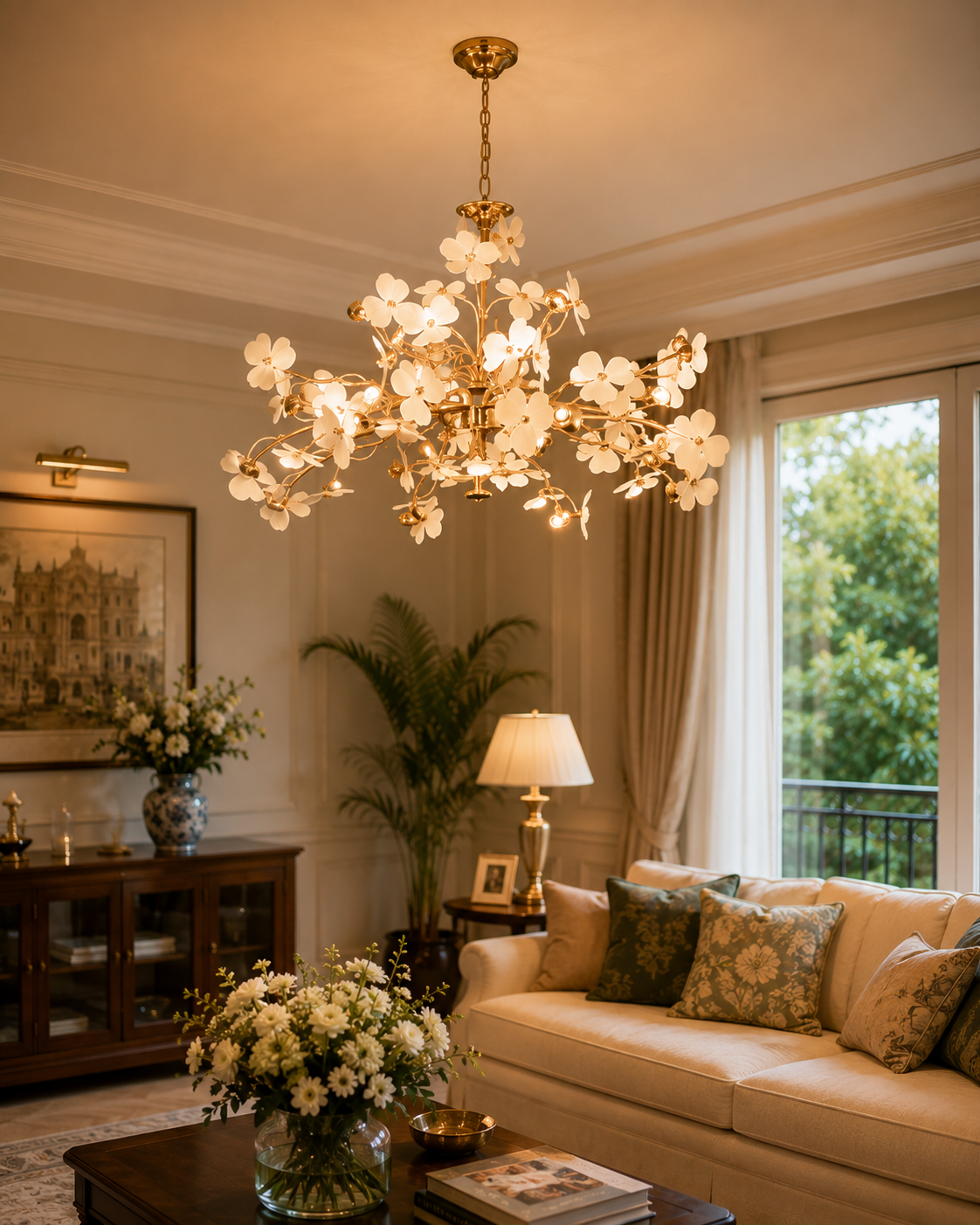 Fleurisse Enchanted Bloom Chandelier - 55 cm 