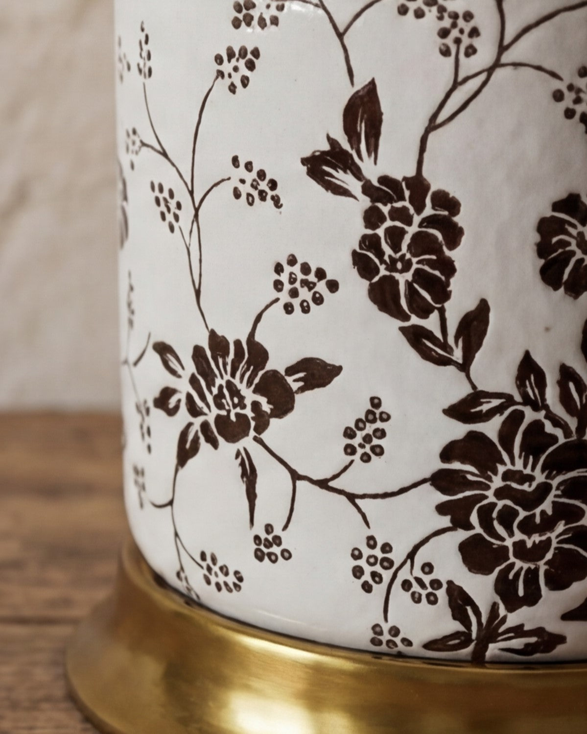 Floral Ceramic Table Lamp 