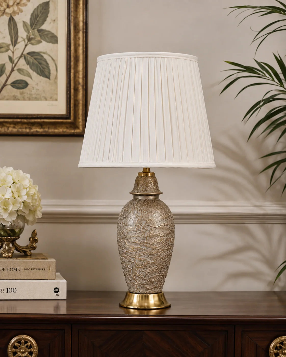 Textured Ivory Table Lamp 