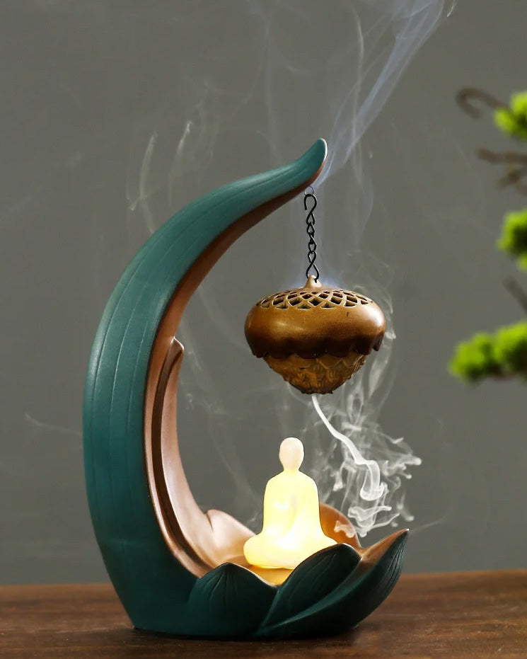 Lotus Backflow Incense Burner - The Decor Kart 