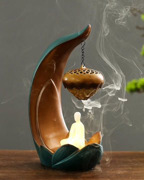 Lotus Backflow Incense Burner - The Decor Kart 