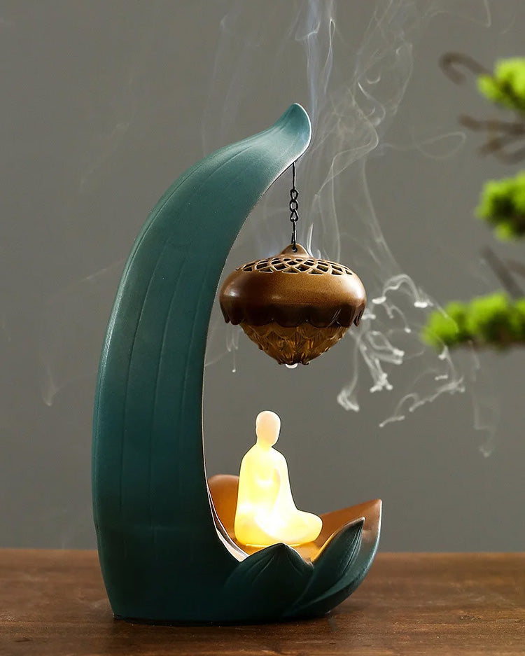 Lotus Backflow Incense Burner - The Decor Kart 