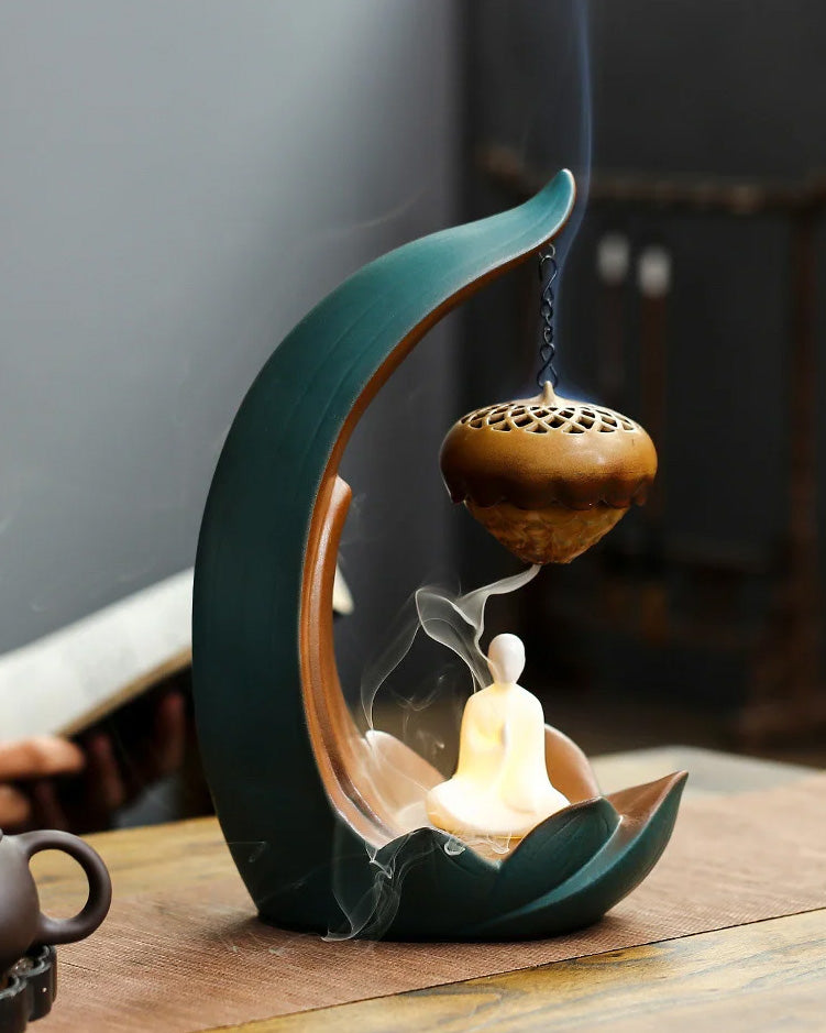 Lotus Backflow Incense Burner - The Decor Kart 