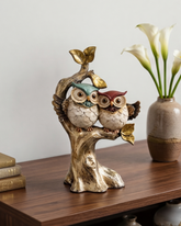 Whimsical Couple Decorative Owl Figurine 