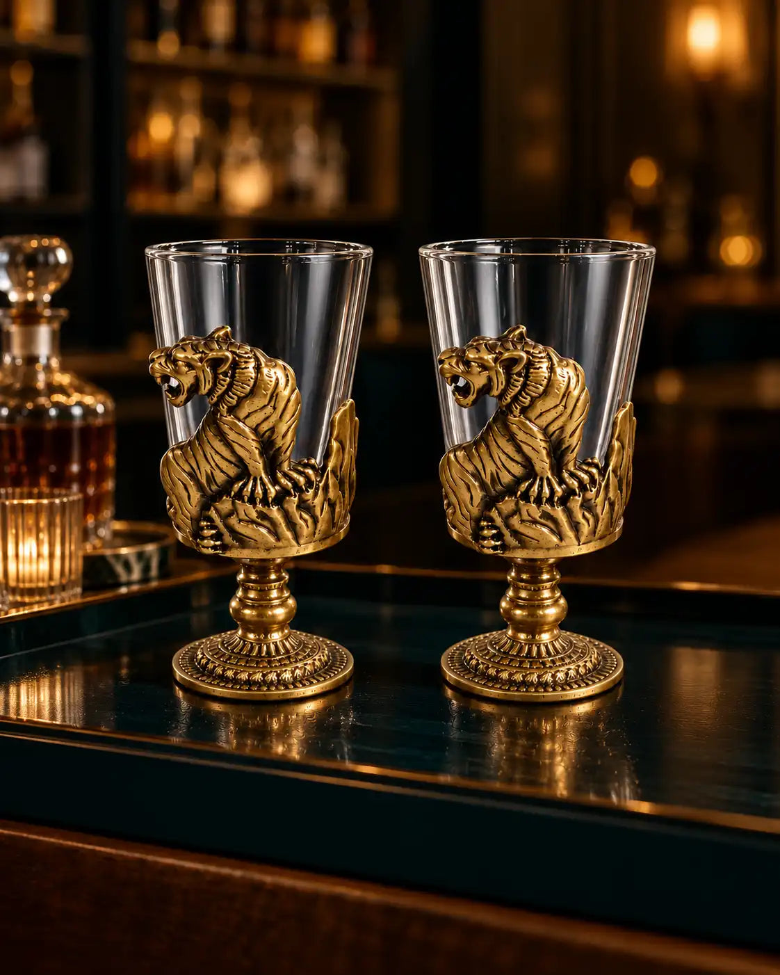 Tiger Sculptural Shooters - Set of 2