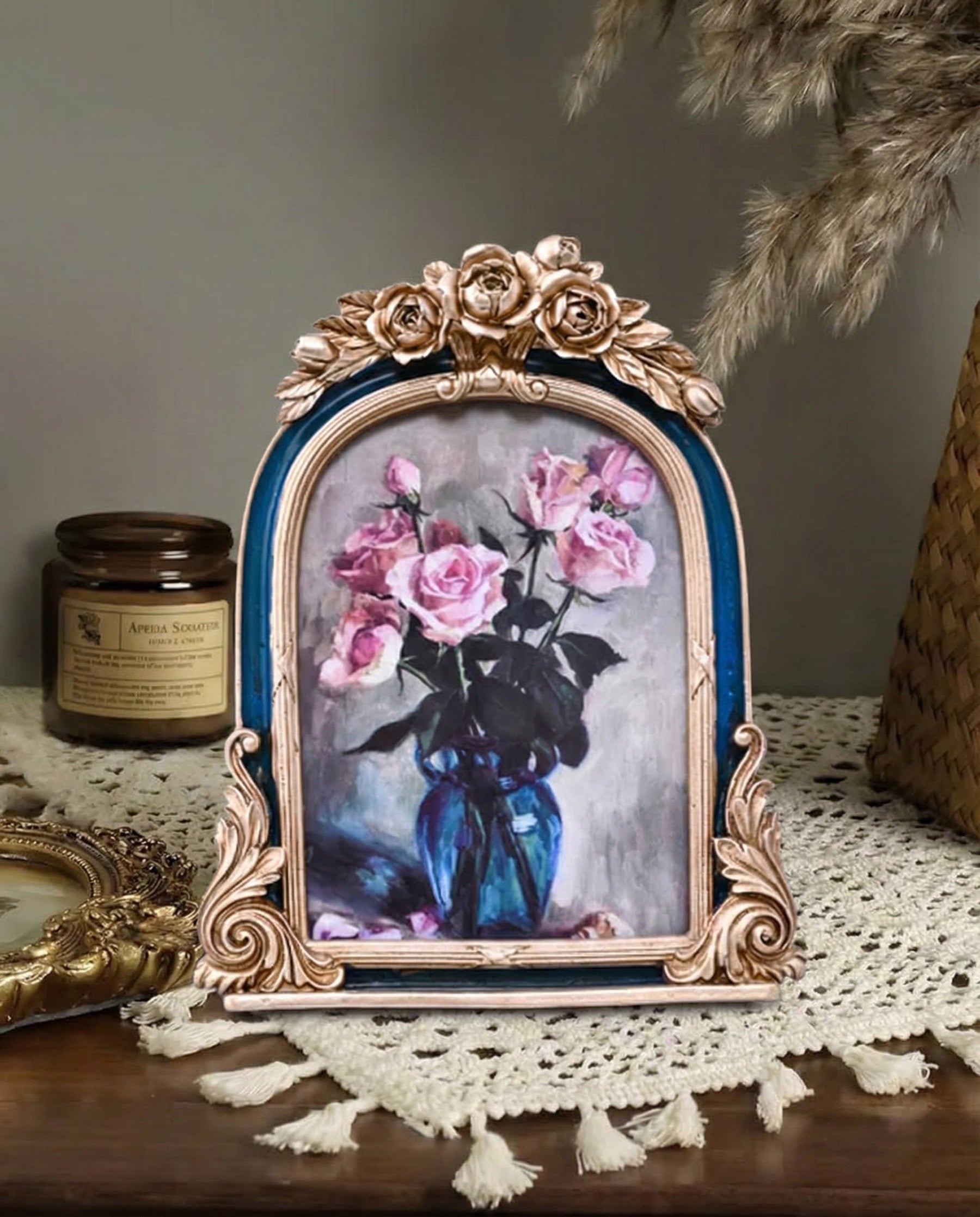 Vintage Rose Arch Photo Frame 