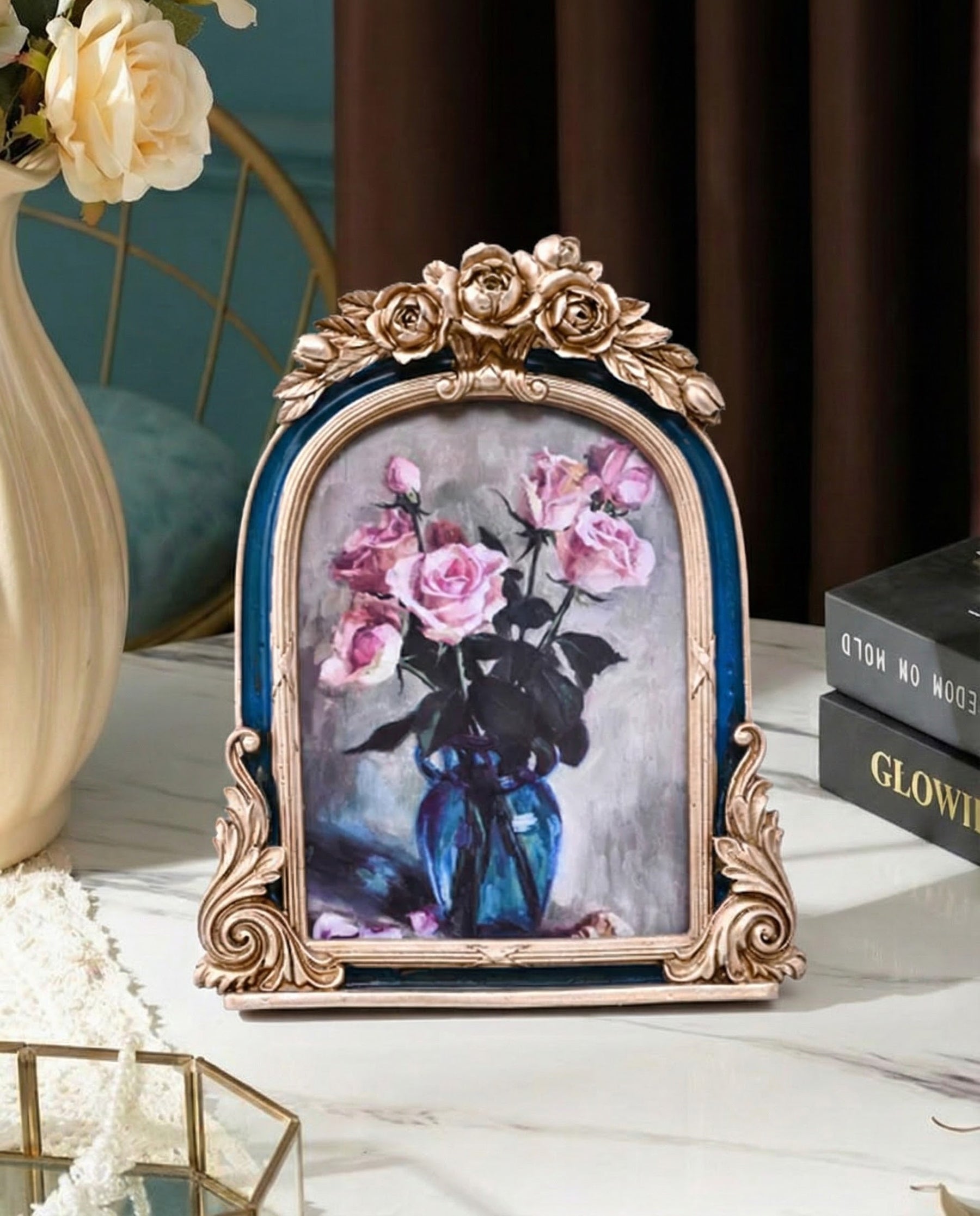 Vintage Rose Arch Photo Frame 