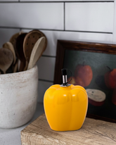 Yellow Capsicum Ceramic Oil Dispenser 
