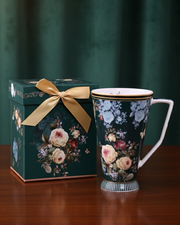 The Emerald Botanical Footed Mug