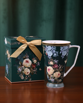 Midnight Bloom Floral Mug 