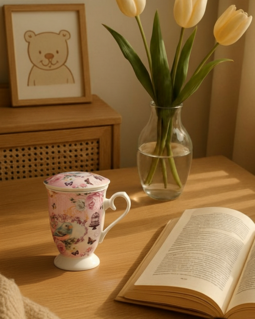 Blossom Bird Infuser Mug 