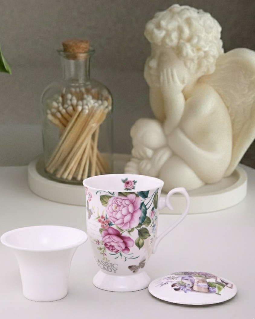 Floral Symphony Infuser Mug 