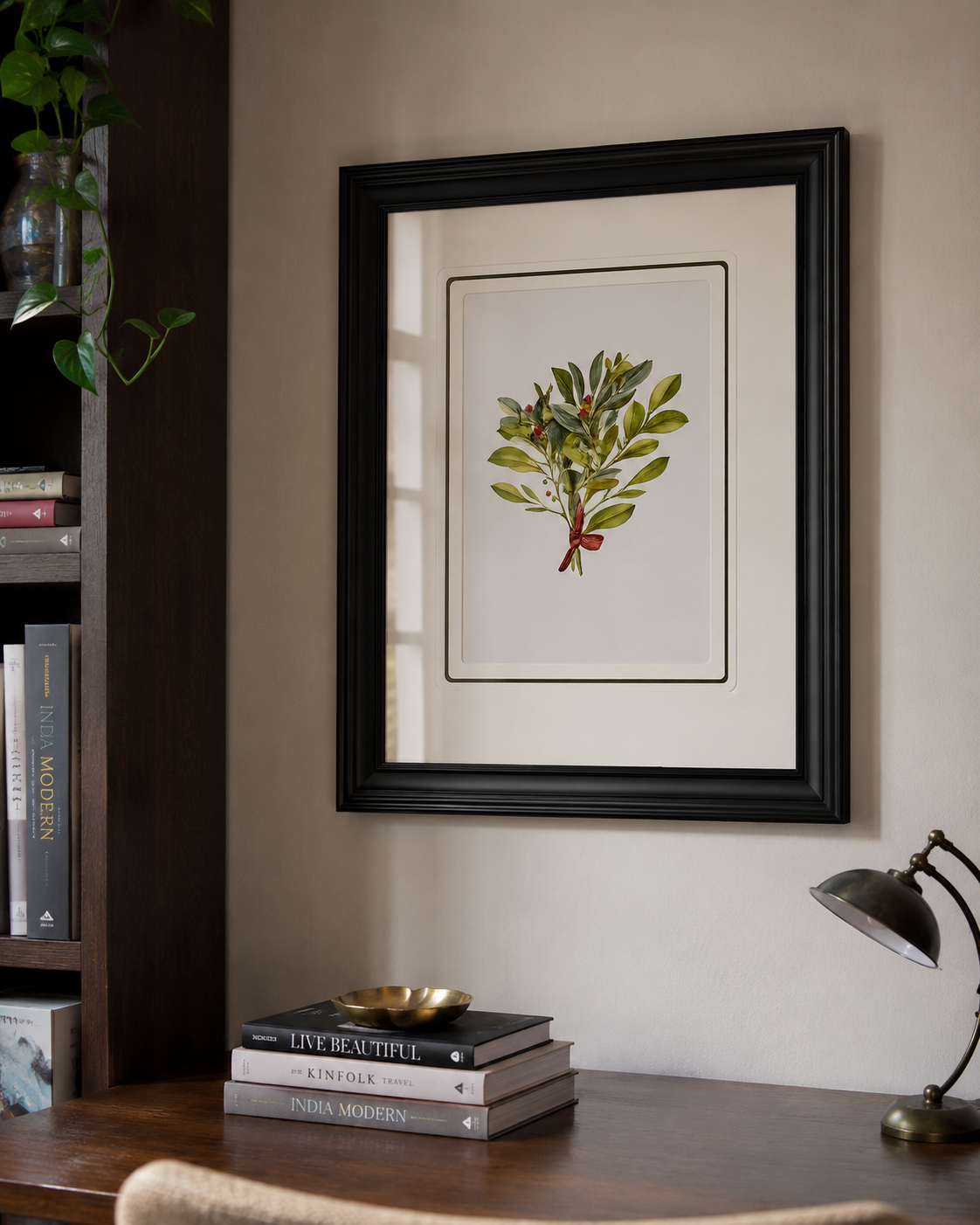 Under the Mistletoe: A Holiday Romance Priny "24x30" Inches