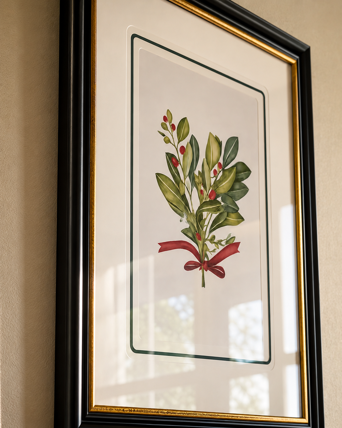 Under the Mistletoe Print "24x30" Inches