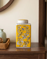 Marigold Trellis Decorative Jar