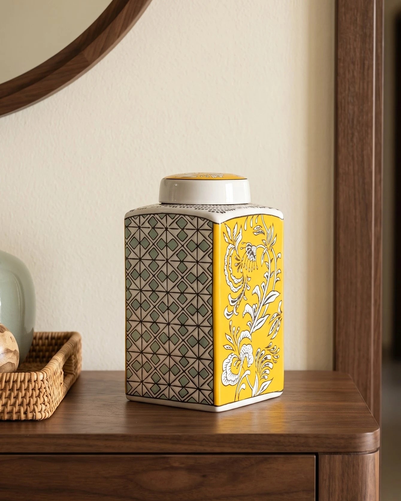 Marigold Trellis Decorative Jar 