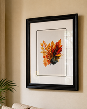 Falling Colors: Autumn Leaves' Symphony Print "24x30" Inches