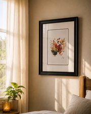 Falling Colors: Autumn Leaves' Symphony Print "24x30" Inches