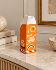 Pure Liquid Sunshine Ceramic Carton Vase