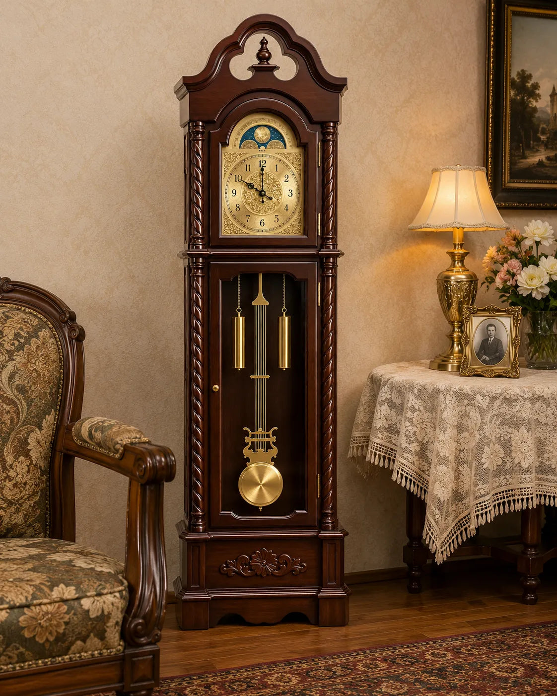 Classic Manor Grandfather Clock