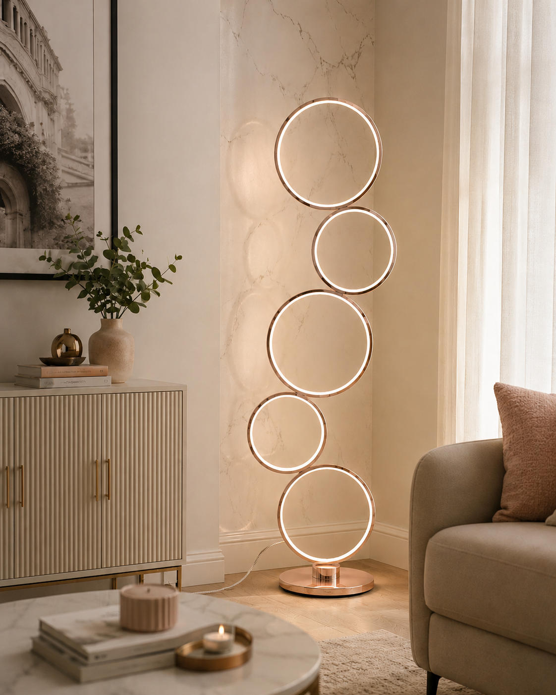 Halo Cascade LED Floor Lamp 