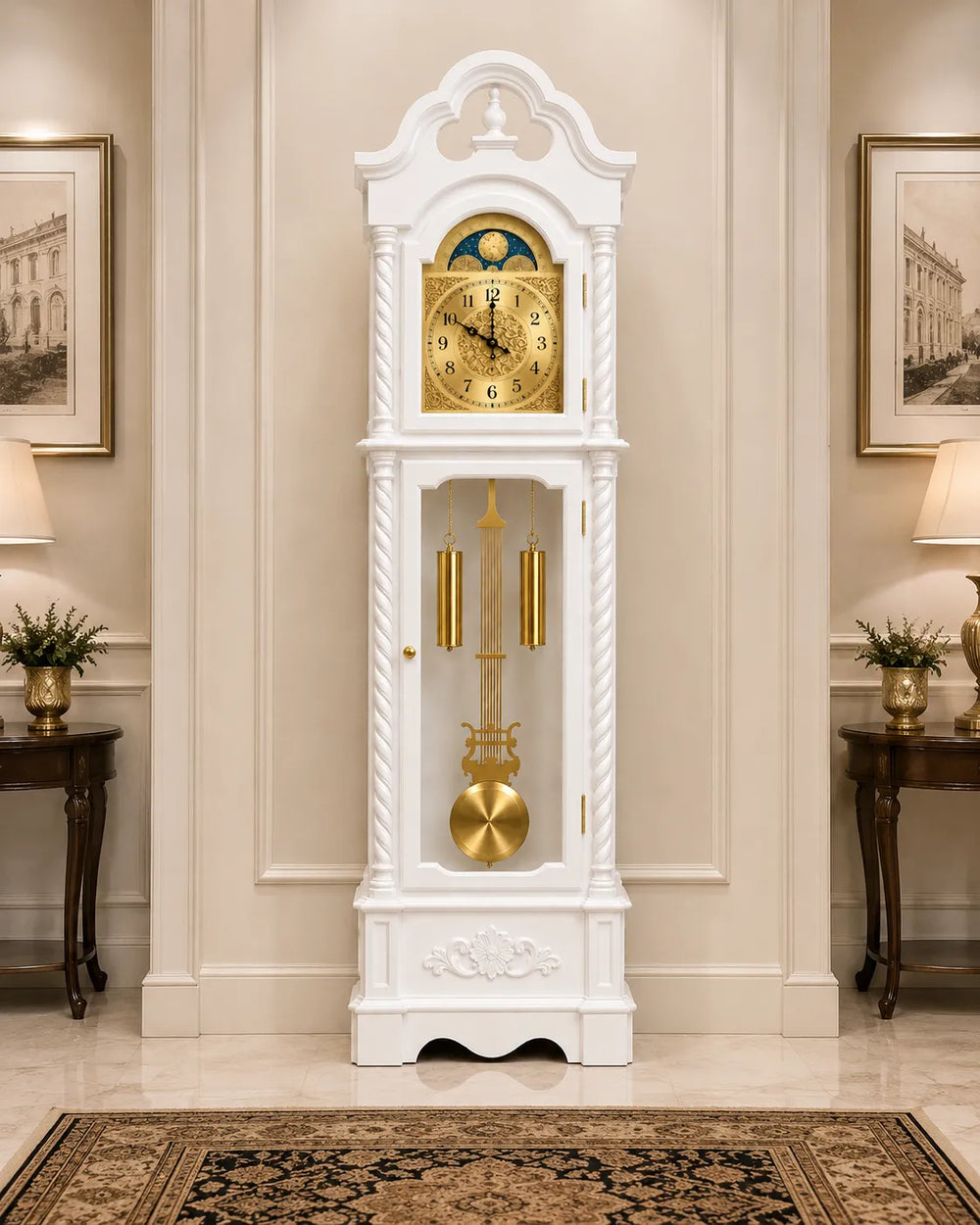 Snow Manor Grandfather Clock