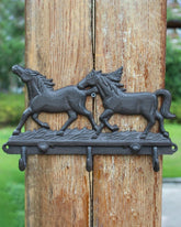 Rustic Cast Iron Horse Hook