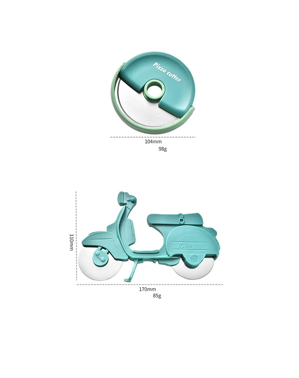 Pizza Cutter - Folding Handheld 