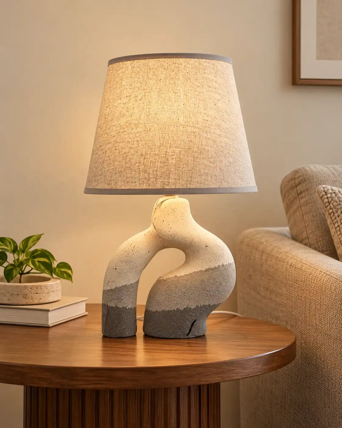 Piazza Sculpted Arc Table Lamp
