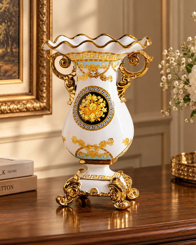 Royal Gold Ornate Decorative Vase