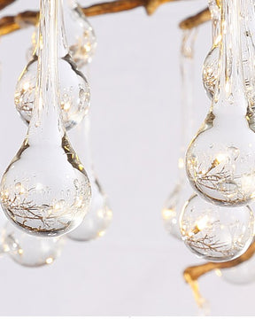 Water Drop Crystal LED Chandelier - The Decor Kart 